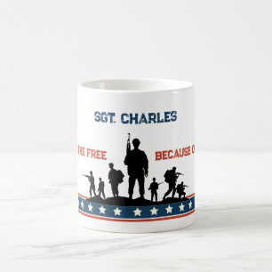 Personalized Veterans Day Mug Custom Name Military