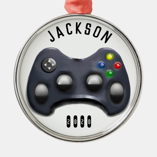 personalized video gamer christmas ornament Zazzle.co.uk