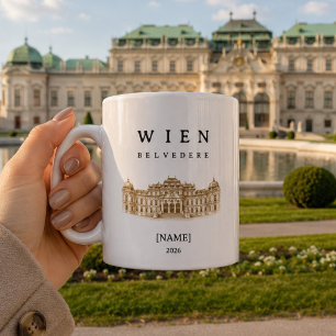 Personalized Vienna Belvedere Mug   Name & Year