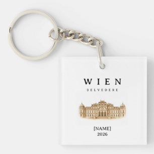 Personalized Vienna Belvedere   Name & Year Key Ring