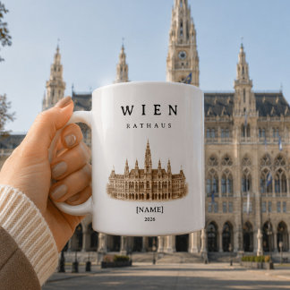 Personalized Vienna City Hall Mug | Name & Year