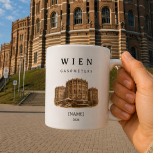 Personalized Vienna Gasometer Mug   Name & Year