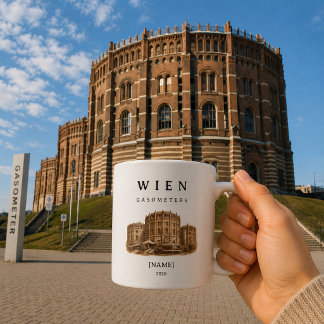 Personalized Vienna Gasometer Mug | Name & Year