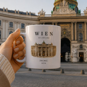 Personalized Vienna Hofburg Mug   Name & Year