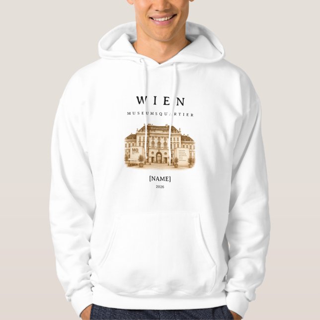 Personalized Vienna Museumsquartier | Name & Year Hoodie (Front)