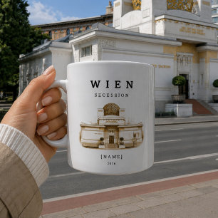 Personalized Vienna Secession Mug   Name & Year