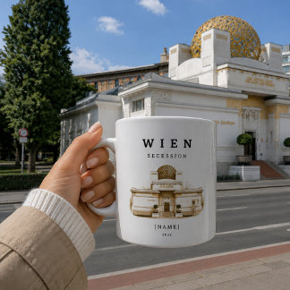 Personalized Vienna Secession Mug | Name & Year