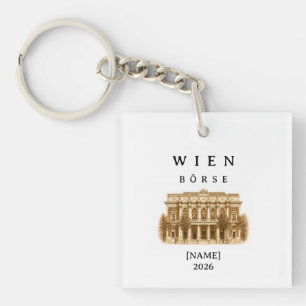 Personalized Vienna Stock Exchange Name & Year Key Ring