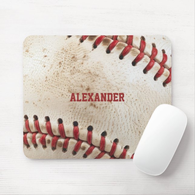 Personalized Vintage Baseball Mouse Mat (With Mouse)