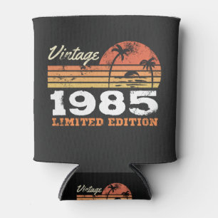 Personalized Vintage Birthday  Can Cooler