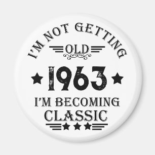 Personalized vintage birthday gift magnet
