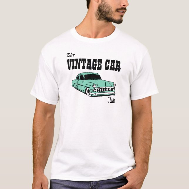 PERSONALIZED VINTAGE CAR CLUB T-Shirt (Front)