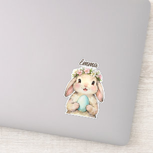 Personalized Vintage Easter Bunny with Egg