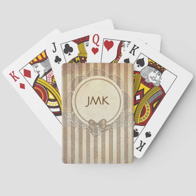 Personalized Vintage Playing Cards (Back)