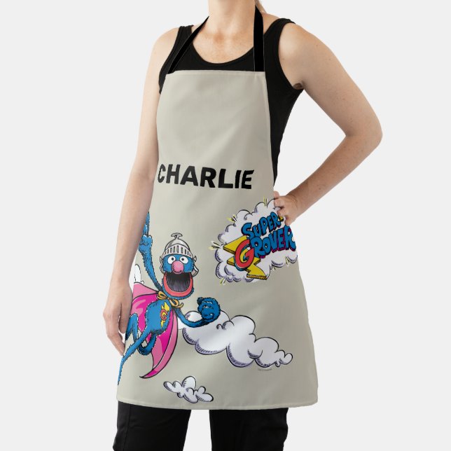 Personalized Vintage Super Grover Apron (Insitu)