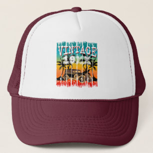 PERSONALIZED VINTAGE YEAR BIRTHDAY GIFT TRUCKER HAT