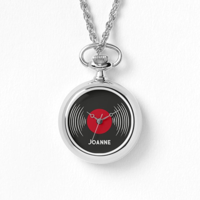 Personalized Vinyl Record Watch (Front)