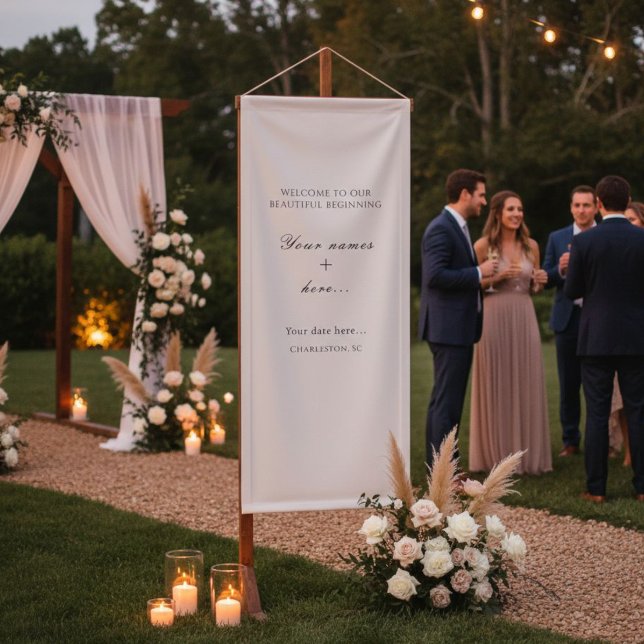 Personalized Vinyl Wedding Welcome Sign (Creator Uploaded)