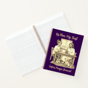 Personalized Violet Sepia Jesus Notebook