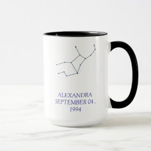 Personalized Virgo Constellation Mug - Custom Star