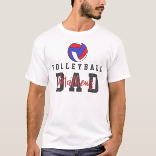 Personalized Volleyball School Game Dad Matching T-Shirt