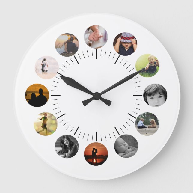 Personalized Wall Clock With Photos (Front)