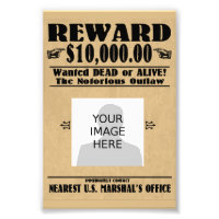 Personalized Wanted Dead or Alive