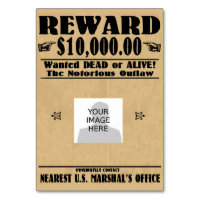 Personalized Wanted Dead or Alive