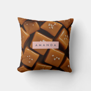 Personalized Warm Salted Caramel Cushion