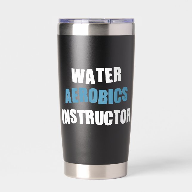 Personalized Water Aerobics Instructor Insulated Tumbler (Front)