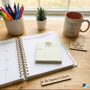 Personalized Watercolor Books From The Desk Of T Post-it Notes