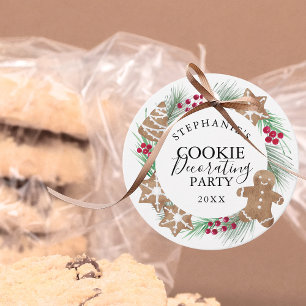 Personalized Watercolor Cookie Exchange Favour Tags