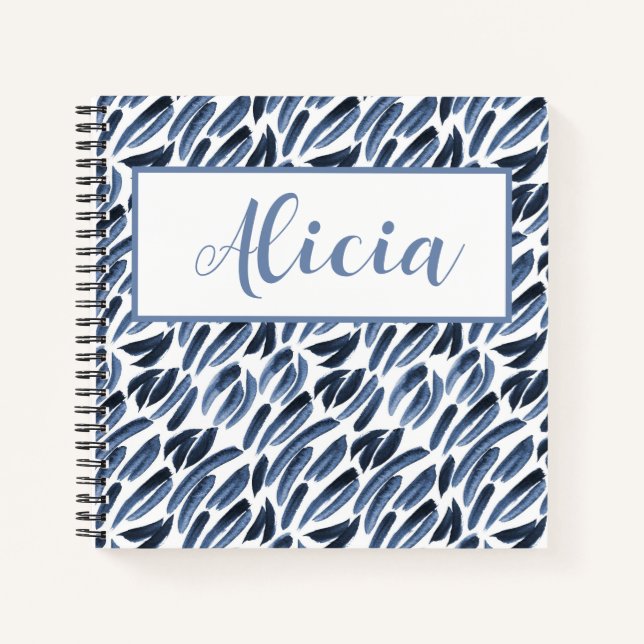 PERSONALIZED WATERCOLOR DESIGN Notebook (Front)