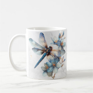 Personalized Watercolor Dragonfly Mug