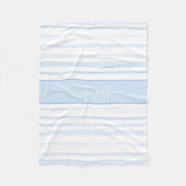 PERSONALIZED WATERCOLOR fleece blanket (Front)