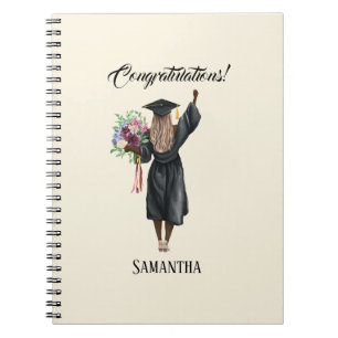Personalized Watercolor Graduation (7) Notebook