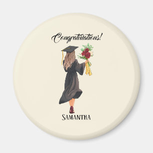 Personalized Watercolor Graduation  Magnet