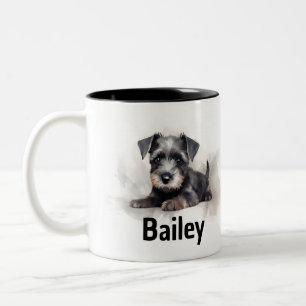Personalized Watercolor Miniature Schnauzer Mug