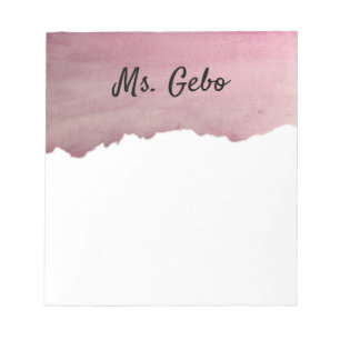 PERSONALIZED WATERCOLOR NOTEPAD