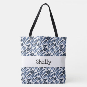 PERSONALIZED WATERCOLOR PRINT TOTE