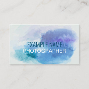 Personalized "Watercolor Splash" (American) Business Card