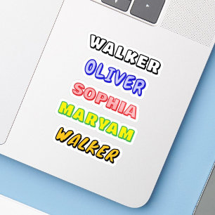 Personalized Waterproof Name Gift Decal Stickers