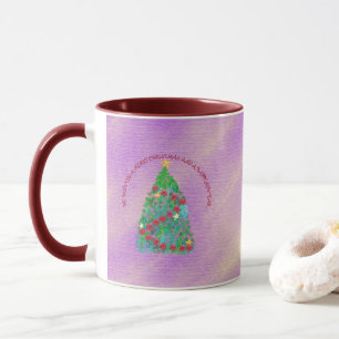 PERSONALIZED WE WISH YOU A MERRY CHRISTMAS MUG