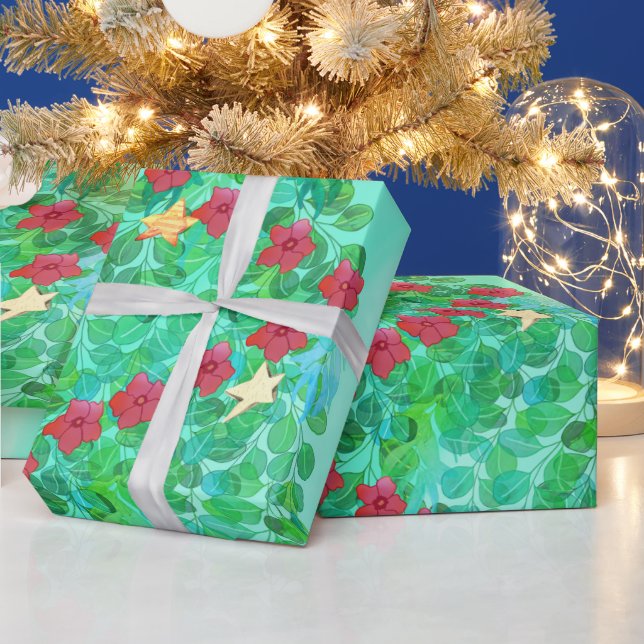 PERSONALIZED WE WISH YOU A MERRY CHRISTMAS WRAPPING PAPER (Holidays)