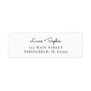 personalized wedding address label