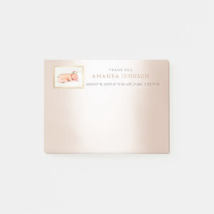 Personalized Wedding Baby Thank You Gift Favor Post-it Notes