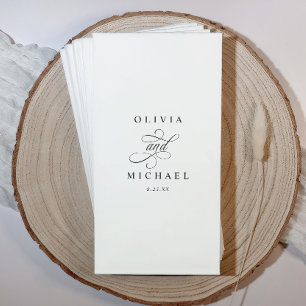 Personalized Wedding Bathroom Towels for Restroom Napkin