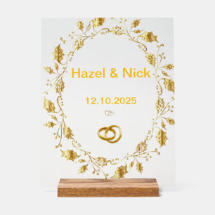 Personalized Wedding clyric sign 