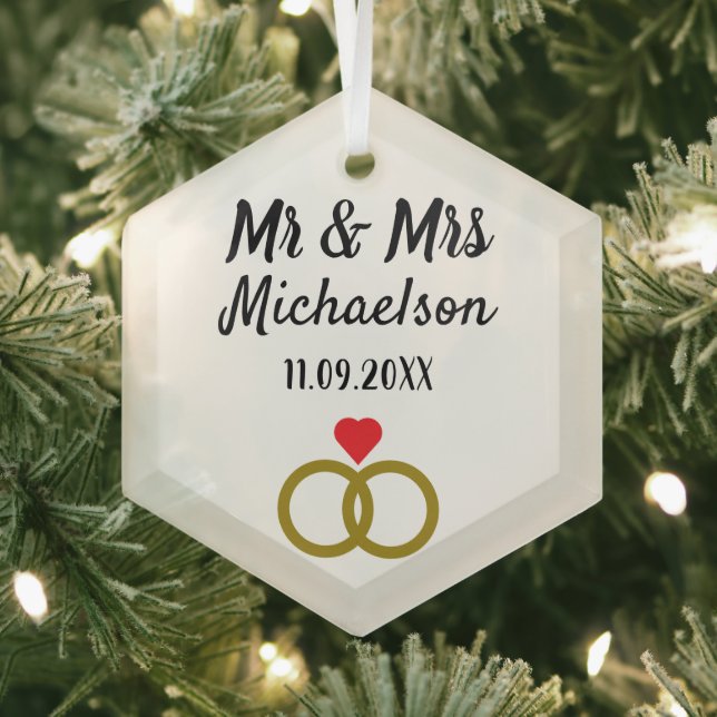 Personalized Wedding Glass Tree Decoration (Insitu)