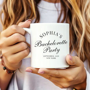 Personalized wedding keepsake mug for bridesmaids